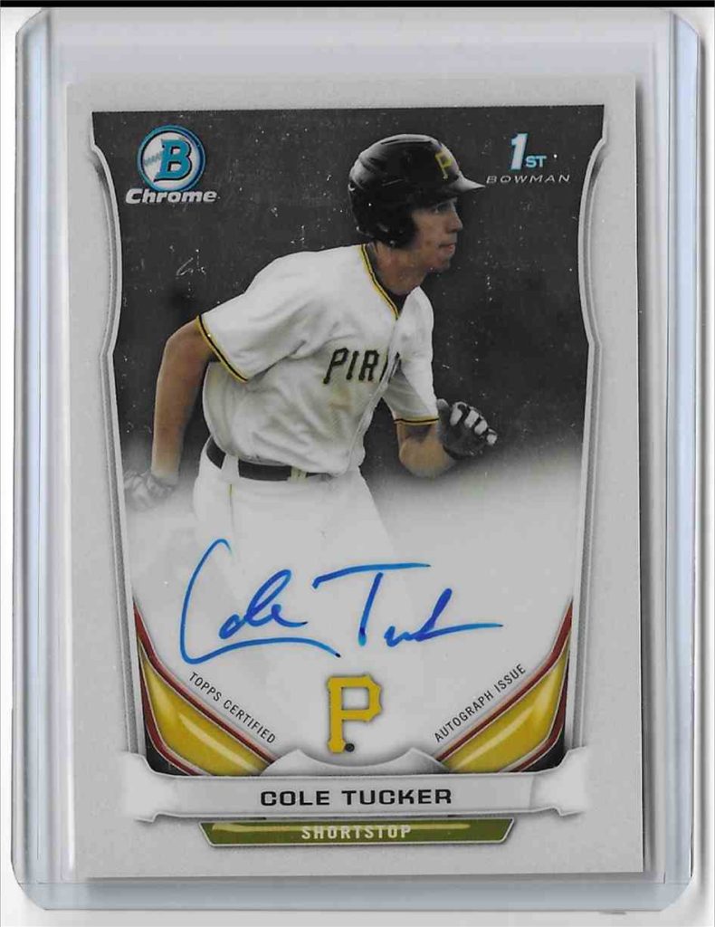 2014 Bowman Chrome Prospect Autographs BCA-CT Cole Tucker